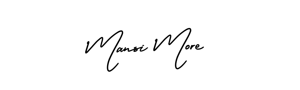 Also You can easily find your signature by using the search form. We will create Mansi More name handwritten signature images for you free of cost using AmerikaSignatureDemo-Regular sign style. Mansi More signature style 3 images and pictures png