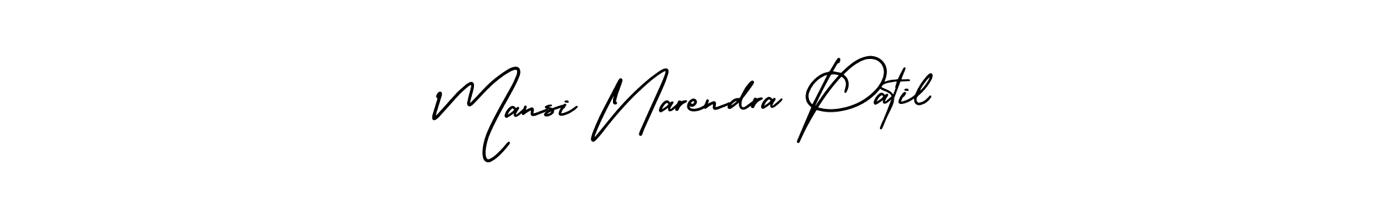 How to make Mansi Narendra Patil signature? AmerikaSignatureDemo-Regular is a professional autograph style. Create handwritten signature for Mansi Narendra Patil name. Mansi Narendra Patil signature style 3 images and pictures png