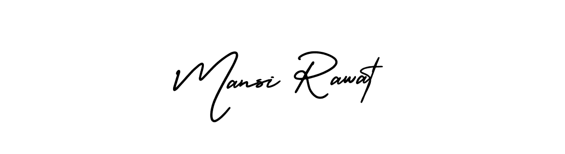Use a signature maker to create a handwritten signature online. With this signature software, you can design (AmerikaSignatureDemo-Regular) your own signature for name Mansi Rawat. Mansi Rawat signature style 3 images and pictures png