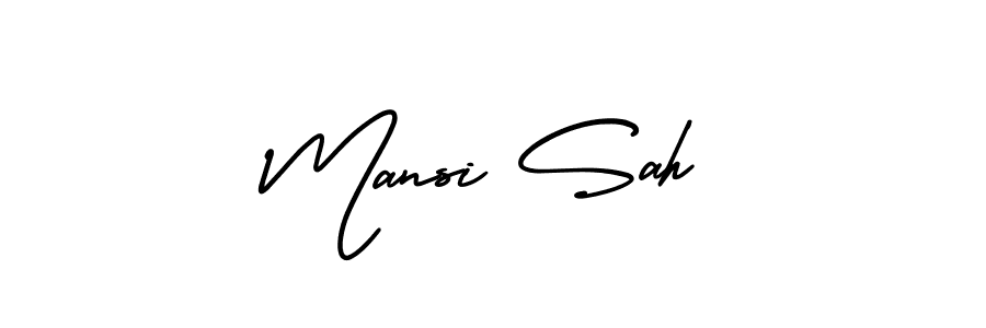 Here are the top 10 professional signature styles for the name Mansi Sah. These are the best autograph styles you can use for your name. Mansi Sah signature style 3 images and pictures png