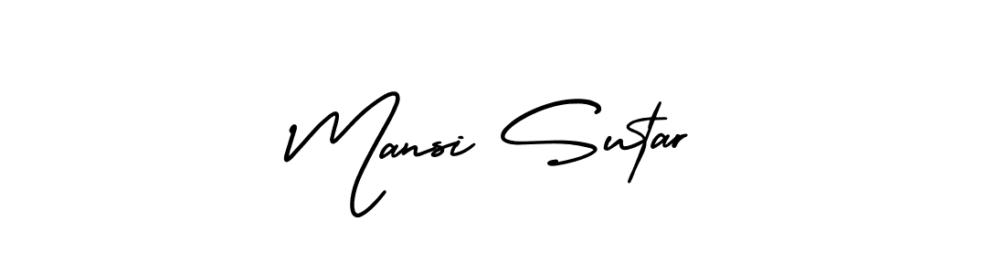 Create a beautiful signature design for name Mansi Sutar. With this signature (AmerikaSignatureDemo-Regular) fonts, you can make a handwritten signature for free. Mansi Sutar signature style 3 images and pictures png