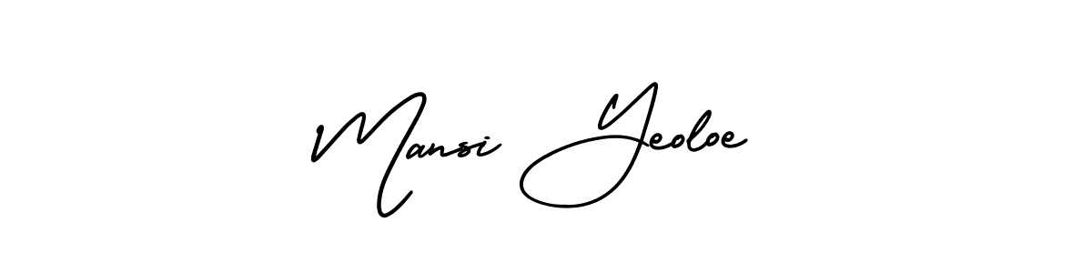 Make a beautiful signature design for name Mansi Yeoloe. Use this online signature maker to create a handwritten signature for free. Mansi Yeoloe signature style 3 images and pictures png