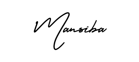 Make a beautiful signature design for name Mansiba. With this signature (AmerikaSignatureDemo-Regular) style, you can create a handwritten signature for free. Mansiba signature style 3 images and pictures png