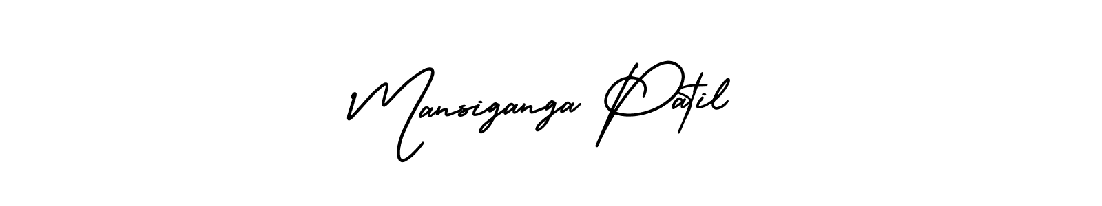 You can use this online signature creator to create a handwritten signature for the name Mansiganga Patil. This is the best online autograph maker. Mansiganga Patil signature style 3 images and pictures png