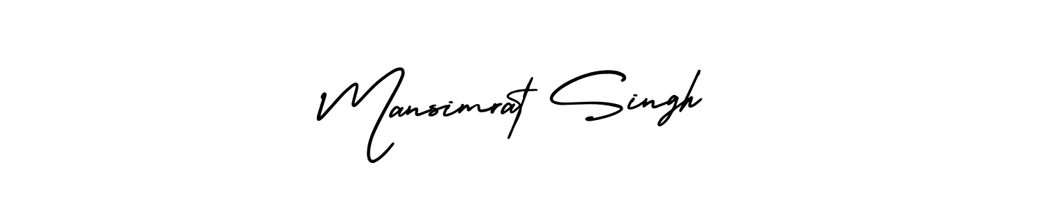 Design your own signature with our free online signature maker. With this signature software, you can create a handwritten (AmerikaSignatureDemo-Regular) signature for name Mansimrat Singh. Mansimrat Singh signature style 3 images and pictures png