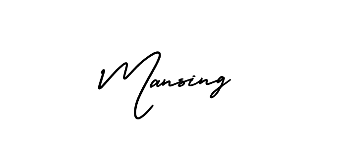 How to Draw Mansing signature style? AmerikaSignatureDemo-Regular is a latest design signature styles for name Mansing. Mansing signature style 3 images and pictures png