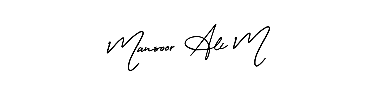 You can use this online signature creator to create a handwritten signature for the name Mansoor Ali M. This is the best online autograph maker. Mansoor Ali M signature style 3 images and pictures png