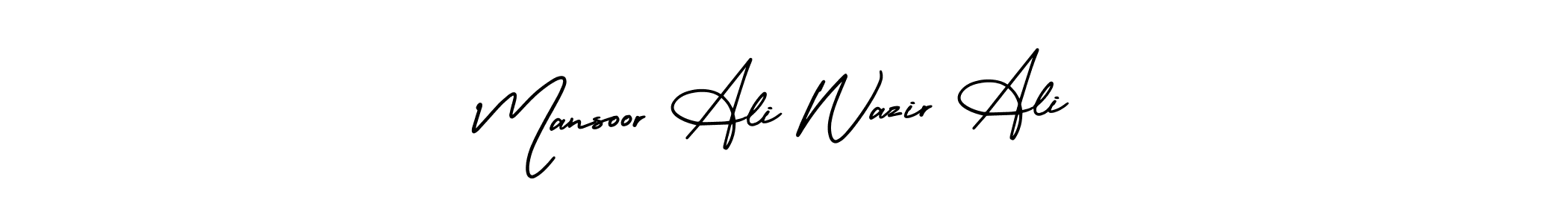 Mansoor Ali Wazir Ali stylish signature style. Best Handwritten Sign (AmerikaSignatureDemo-Regular) for my name. Handwritten Signature Collection Ideas for my name Mansoor Ali Wazir Ali. Mansoor Ali Wazir Ali signature style 3 images and pictures png