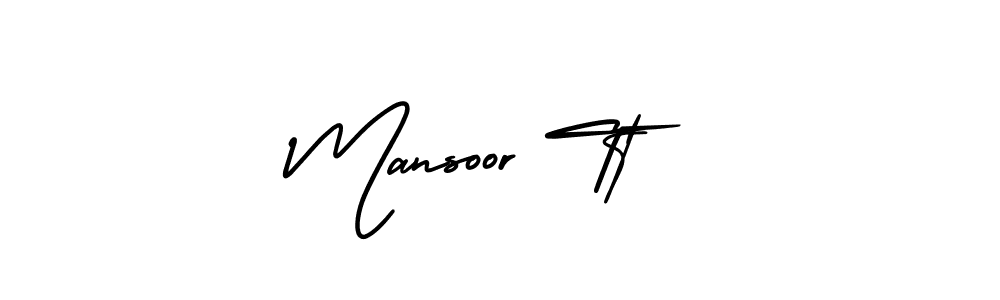 The best way (AmerikaSignatureDemo-Regular) to make a short signature is to pick only two or three words in your name. The name Mansoor Tt include a total of six letters. For converting this name. Mansoor Tt signature style 3 images and pictures png