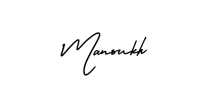 Create a beautiful signature design for name Mansukh. With this signature (AmerikaSignatureDemo-Regular) fonts, you can make a handwritten signature for free. Mansukh signature style 3 images and pictures png