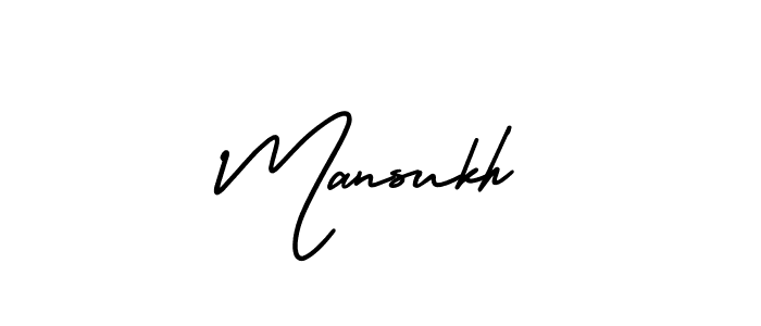 Create a beautiful signature design for name Mansukh. With this signature (AmerikaSignatureDemo-Regular) fonts, you can make a handwritten signature for free. Mansukh signature style 3 images and pictures png