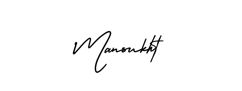 You should practise on your own different ways (AmerikaSignatureDemo-Regular) to write your name (Mansukht) in signature. don't let someone else do it for you. Mansukht signature style 3 images and pictures png