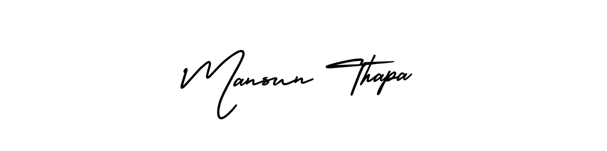 Also You can easily find your signature by using the search form. We will create Mansun Thapa name handwritten signature images for you free of cost using AmerikaSignatureDemo-Regular sign style. Mansun Thapa signature style 3 images and pictures png