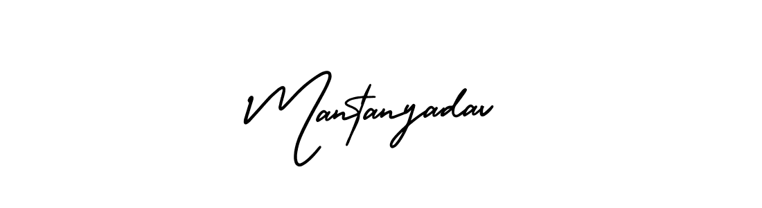 if you are searching for the best signature style for your name Mantanyadav. so please give up your signature search. here we have designed multiple signature styles  using AmerikaSignatureDemo-Regular. Mantanyadav signature style 3 images and pictures png