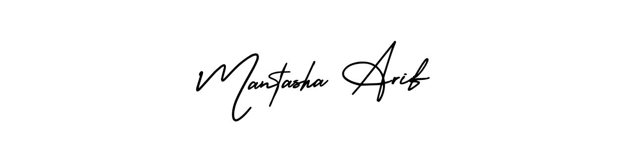 Use a signature maker to create a handwritten signature online. With this signature software, you can design (AmerikaSignatureDemo-Regular) your own signature for name Mantasha Arif. Mantasha Arif signature style 3 images and pictures png
