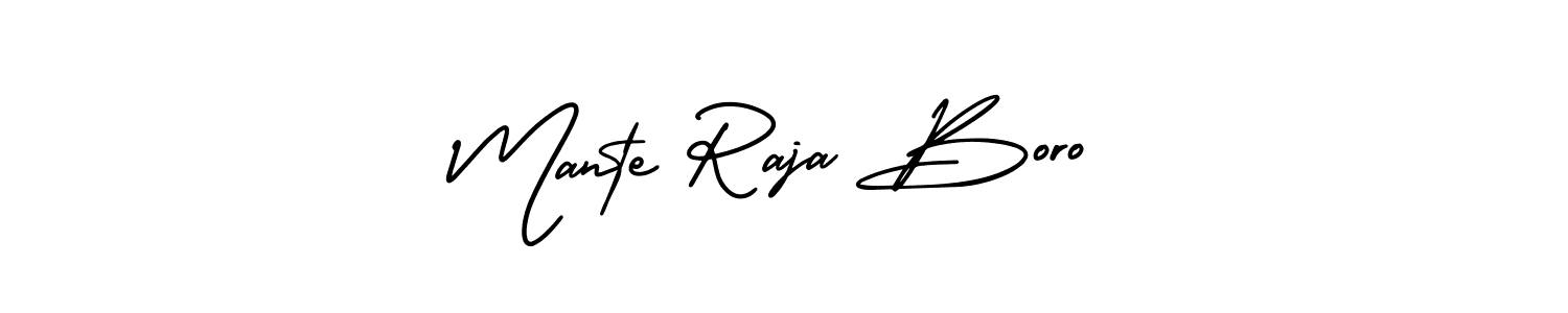 Also we have Mante Raja Boro name is the best signature style. Create professional handwritten signature collection using AmerikaSignatureDemo-Regular autograph style. Mante Raja Boro signature style 3 images and pictures png