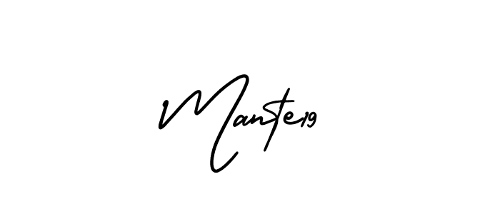 It looks lik you need a new signature style for name Mante19. Design unique handwritten (AmerikaSignatureDemo-Regular) signature with our free signature maker in just a few clicks. Mante19 signature style 3 images and pictures png