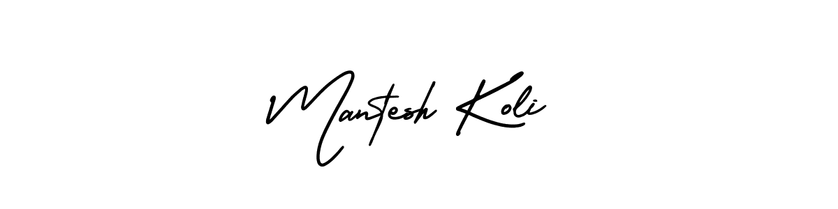 Best and Professional Signature Style for Mantesh Koli. AmerikaSignatureDemo-Regular Best Signature Style Collection. Mantesh Koli signature style 3 images and pictures png