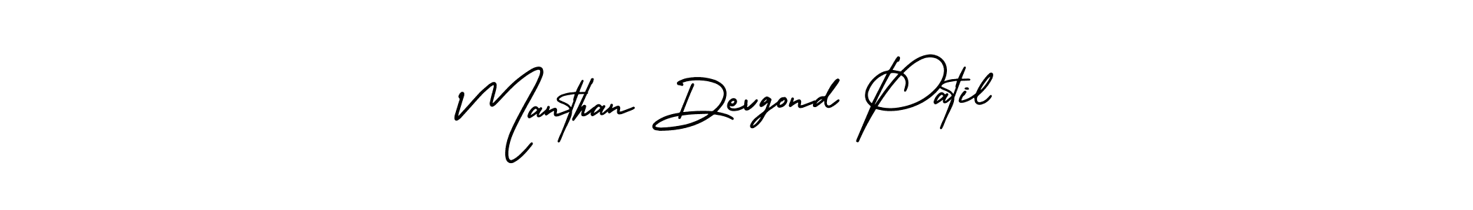 Use a signature maker to create a handwritten signature online. With this signature software, you can design (AmerikaSignatureDemo-Regular) your own signature for name Manthan Devgond Patil. Manthan Devgond Patil signature style 3 images and pictures png