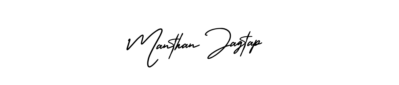 Use a signature maker to create a handwritten signature online. With this signature software, you can design (AmerikaSignatureDemo-Regular) your own signature for name Manthan Jagtap. Manthan Jagtap signature style 3 images and pictures png