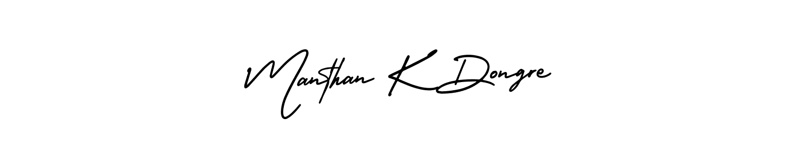 Also You can easily find your signature by using the search form. We will create Manthan K Dongre name handwritten signature images for you free of cost using AmerikaSignatureDemo-Regular sign style. Manthan K Dongre signature style 3 images and pictures png