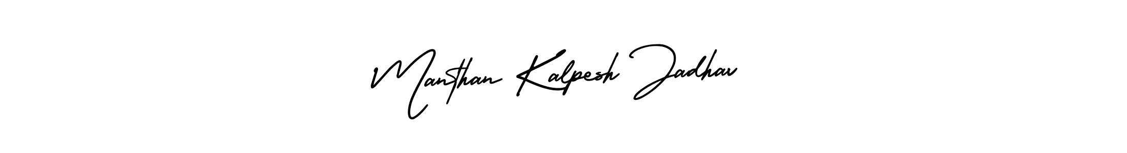 Also we have Manthan Kalpesh Jadhav name is the best signature style. Create professional handwritten signature collection using AmerikaSignatureDemo-Regular autograph style. Manthan Kalpesh Jadhav signature style 3 images and pictures png
