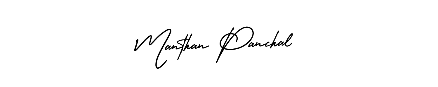 AmerikaSignatureDemo-Regular is a professional signature style that is perfect for those who want to add a touch of class to their signature. It is also a great choice for those who want to make their signature more unique. Get Manthan Panchal name to fancy signature for free. Manthan Panchal signature style 3 images and pictures png