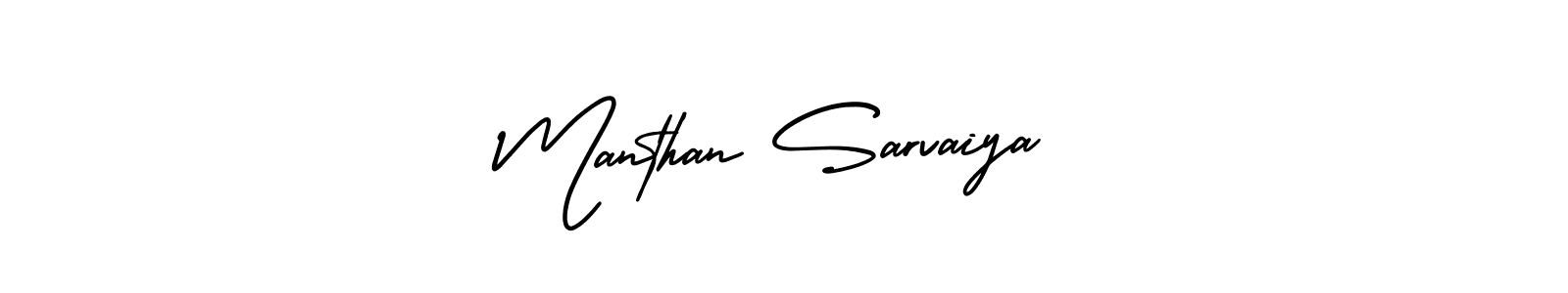 How to Draw Manthan Sarvaiya signature style? AmerikaSignatureDemo-Regular is a latest design signature styles for name Manthan Sarvaiya. Manthan Sarvaiya signature style 3 images and pictures png