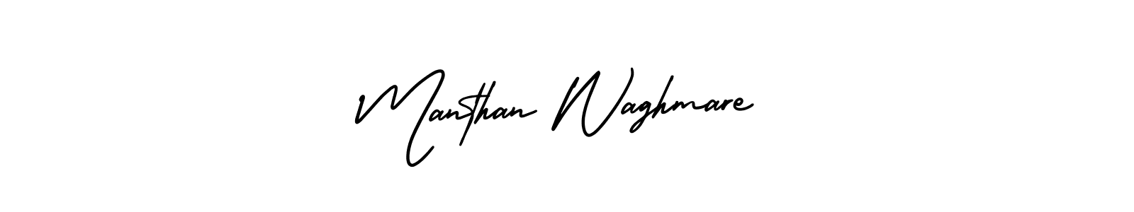 It looks lik you need a new signature style for name Manthan Waghmare. Design unique handwritten (AmerikaSignatureDemo-Regular) signature with our free signature maker in just a few clicks. Manthan Waghmare signature style 3 images and pictures png