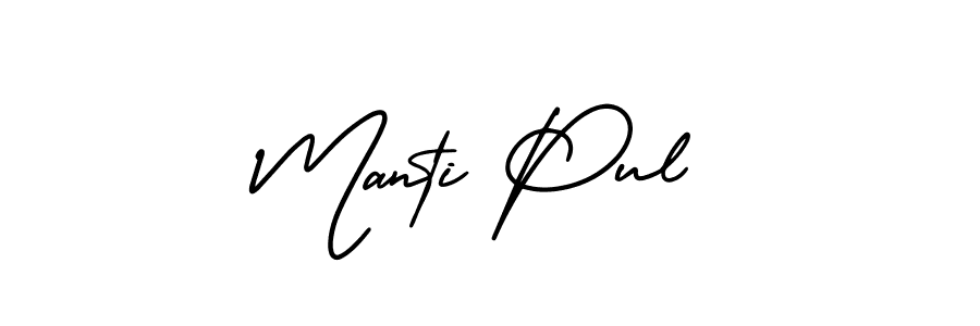 Check out images of Autograph of Manti Pul name. Actor Manti Pul Signature Style. AmerikaSignatureDemo-Regular is a professional sign style online. Manti Pul signature style 3 images and pictures png