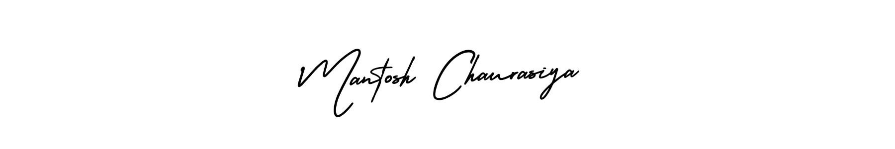 Use a signature maker to create a handwritten signature online. With this signature software, you can design (AmerikaSignatureDemo-Regular) your own signature for name Mantosh Chaurasiya. Mantosh Chaurasiya signature style 3 images and pictures png