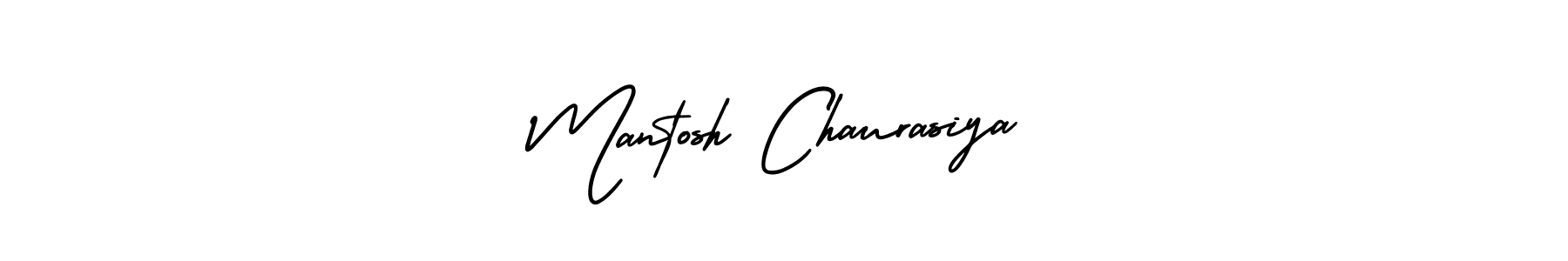 Use a signature maker to create a handwritten signature online. With this signature software, you can design (AmerikaSignatureDemo-Regular) your own signature for name Mantosh Chaurasiya. Mantosh Chaurasiya signature style 3 images and pictures png