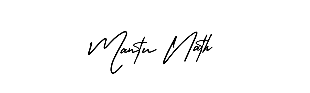 Also You can easily find your signature by using the search form. We will create Mantu Nath name handwritten signature images for you free of cost using AmerikaSignatureDemo-Regular sign style. Mantu Nath signature style 3 images and pictures png