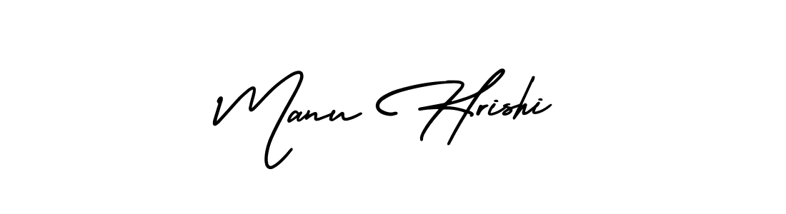 Design your own signature with our free online signature maker. With this signature software, you can create a handwritten (AmerikaSignatureDemo-Regular) signature for name Manu Hrishi. Manu Hrishi signature style 3 images and pictures png