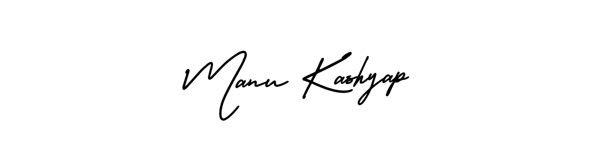 How to make Manu Kashyap name signature. Use AmerikaSignatureDemo-Regular style for creating short signs online. This is the latest handwritten sign. Manu Kashyap signature style 3 images and pictures png