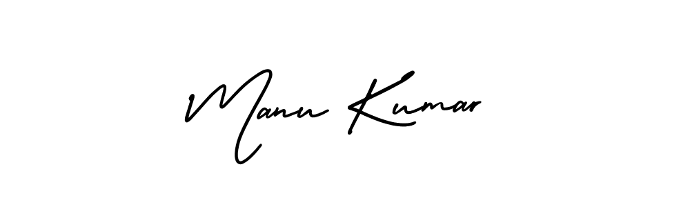 Make a beautiful signature design for name Manu Kumar. With this signature (AmerikaSignatureDemo-Regular) style, you can create a handwritten signature for free. Manu Kumar signature style 3 images and pictures png