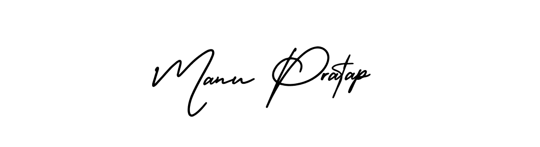 How to Draw Manu Pratap signature style? AmerikaSignatureDemo-Regular is a latest design signature styles for name Manu Pratap. Manu Pratap signature style 3 images and pictures png