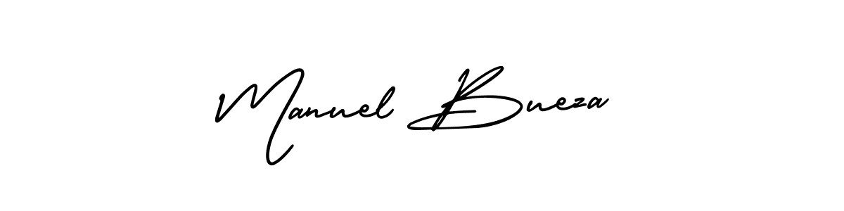 Use a signature maker to create a handwritten signature online. With this signature software, you can design (AmerikaSignatureDemo-Regular) your own signature for name Manuel Bueza. Manuel Bueza signature style 3 images and pictures png