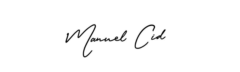 Use a signature maker to create a handwritten signature online. With this signature software, you can design (AmerikaSignatureDemo-Regular) your own signature for name Manuel Cid. Manuel Cid signature style 3 images and pictures png