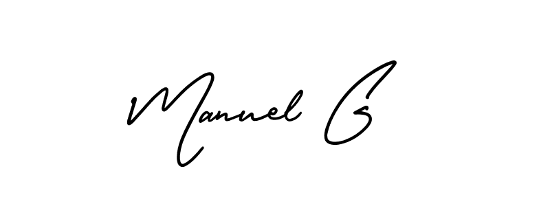 This is the best signature style for the Manuel G name. Also you like these signature font (AmerikaSignatureDemo-Regular). Mix name signature. Manuel G signature style 3 images and pictures png