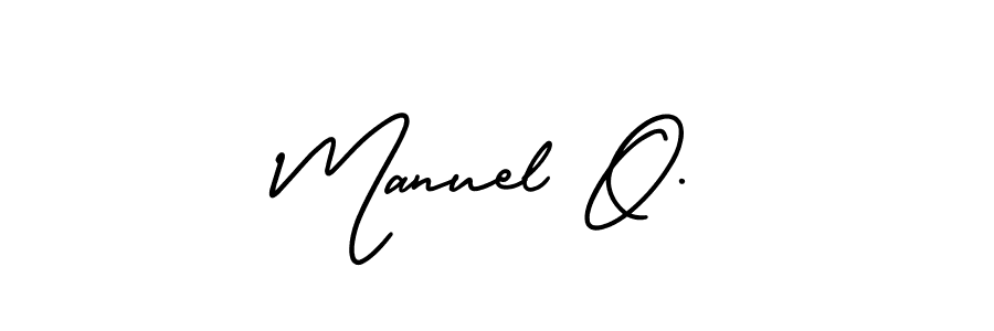 It looks lik you need a new signature style for name Manuel O.. Design unique handwritten (AmerikaSignatureDemo-Regular) signature with our free signature maker in just a few clicks. Manuel O. signature style 3 images and pictures png