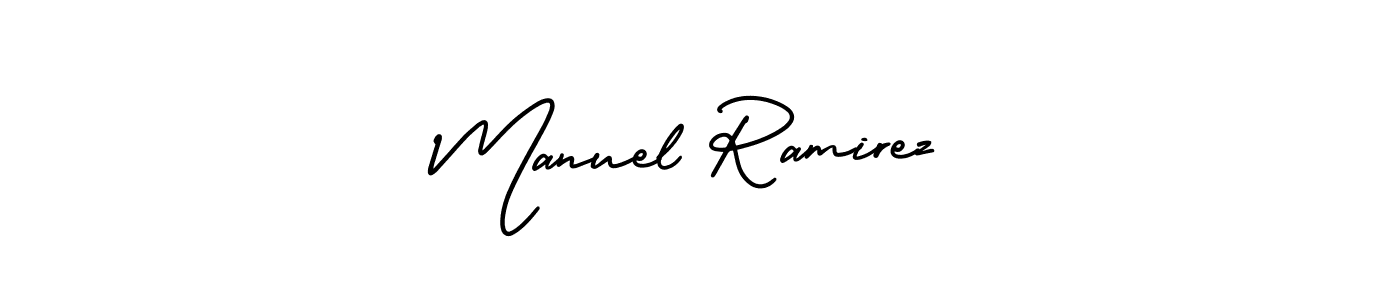 Create a beautiful signature design for name Manuel Ramirez. With this signature (AmerikaSignatureDemo-Regular) fonts, you can make a handwritten signature for free. Manuel Ramirez signature style 3 images and pictures png