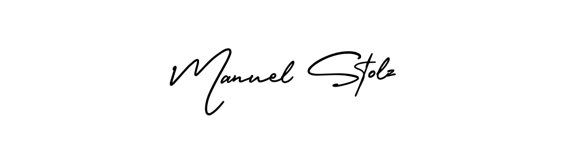 Use a signature maker to create a handwritten signature online. With this signature software, you can design (AmerikaSignatureDemo-Regular) your own signature for name Manuel Stolz. Manuel Stolz signature style 3 images and pictures png