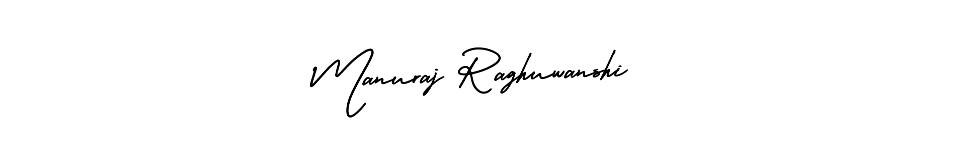 This is the best signature style for the Manuraj Raghuwanshi name. Also you like these signature font (AmerikaSignatureDemo-Regular). Mix name signature. Manuraj Raghuwanshi signature style 3 images and pictures png