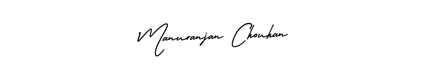 Make a beautiful signature design for name Manuranjan Chouhan. Use this online signature maker to create a handwritten signature for free. Manuranjan Chouhan signature style 3 images and pictures png