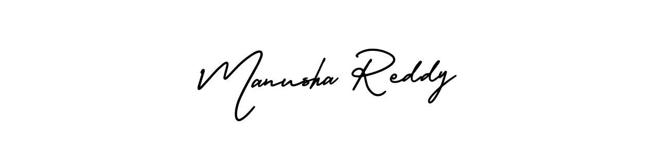 Make a short Manusha Reddy signature style. Manage your documents anywhere anytime using AmerikaSignatureDemo-Regular. Create and add eSignatures, submit forms, share and send files easily. Manusha Reddy signature style 3 images and pictures png