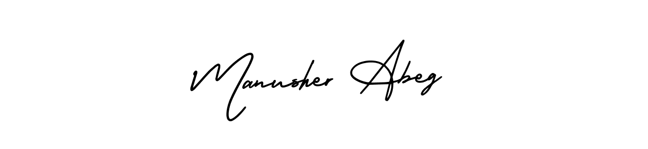 Also You can easily find your signature by using the search form. We will create Manusher Abeg name handwritten signature images for you free of cost using AmerikaSignatureDemo-Regular sign style. Manusher Abeg signature style 3 images and pictures png