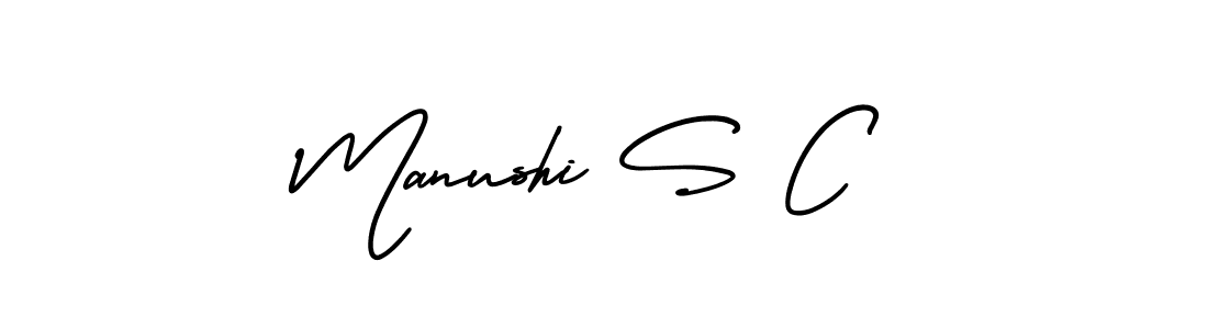 Here are the top 10 professional signature styles for the name Manushi S C. These are the best autograph styles you can use for your name. Manushi S C signature style 3 images and pictures png
