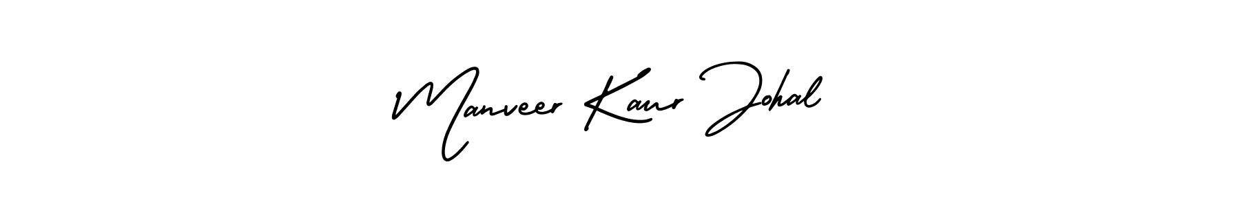 The best way (AmerikaSignatureDemo-Regular) to make a short signature is to pick only two or three words in your name. The name Manveer Kaur Johal include a total of six letters. For converting this name. Manveer Kaur Johal signature style 3 images and pictures png