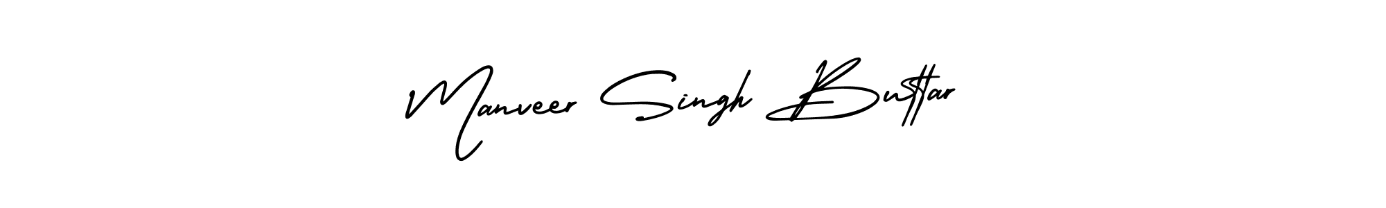 How to Draw Manveer Singh Buttar signature style? AmerikaSignatureDemo-Regular is a latest design signature styles for name Manveer Singh Buttar. Manveer Singh Buttar signature style 3 images and pictures png